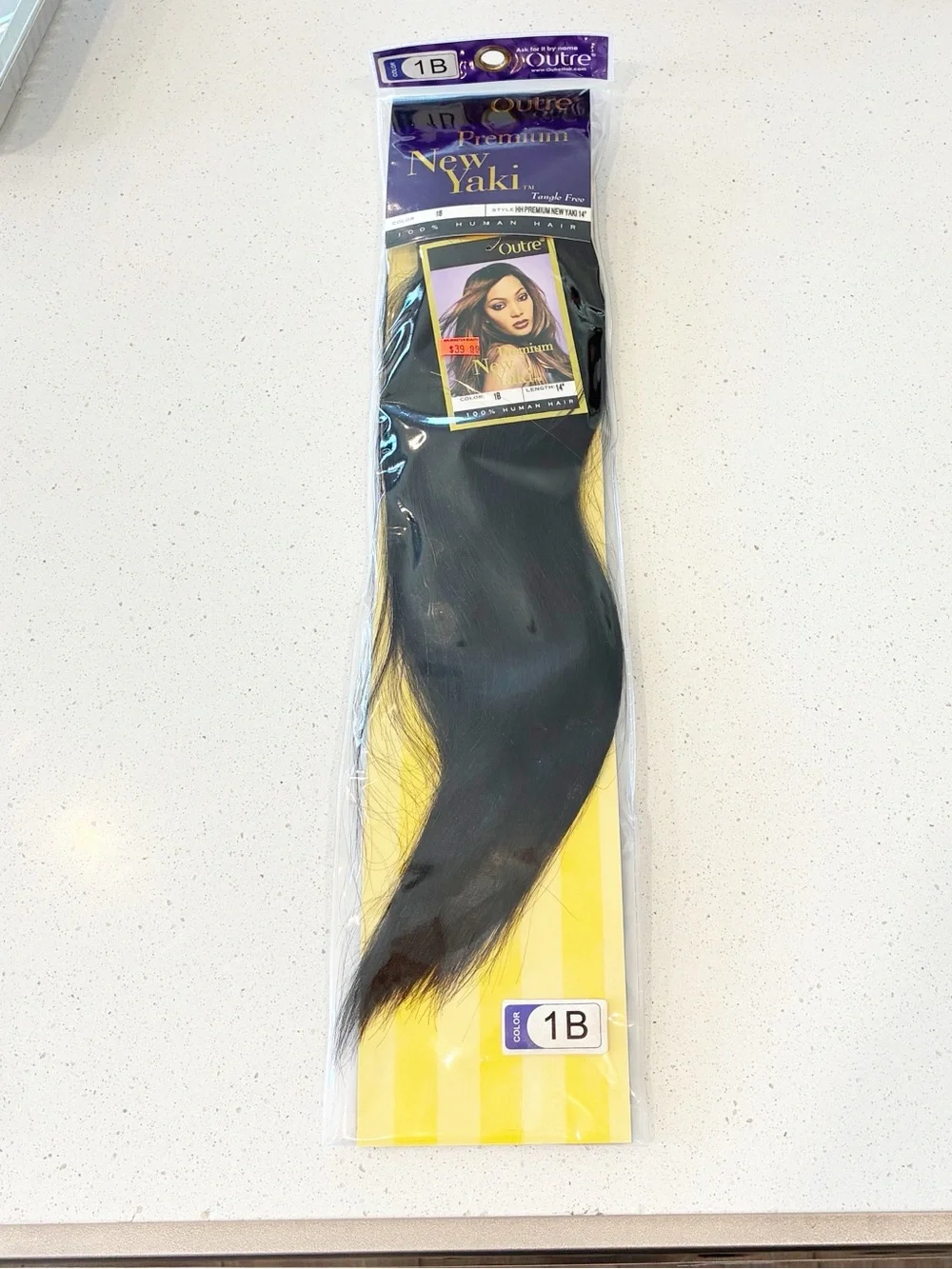 NWT Outre Premium New Yaki 100% Human Hair Weave 14